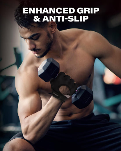 Workout Gloves for Men and Women, Weight Lifting Gloves with Excellent Grip, Lightweight Gym Gloves for Weightlifting, Cycling, Exercise, Crosstraining, Pull Ups, Fitness, Climbing and Rowing