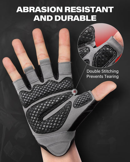 Workout Gloves for Men and Women, Weight Lifting Gloves with Excellent Grip, Lightweight Gym Gloves for Weightlifting, Cycling, Exercise, Crosstraining, Pull Ups, Fitness, Climbing and Rowing